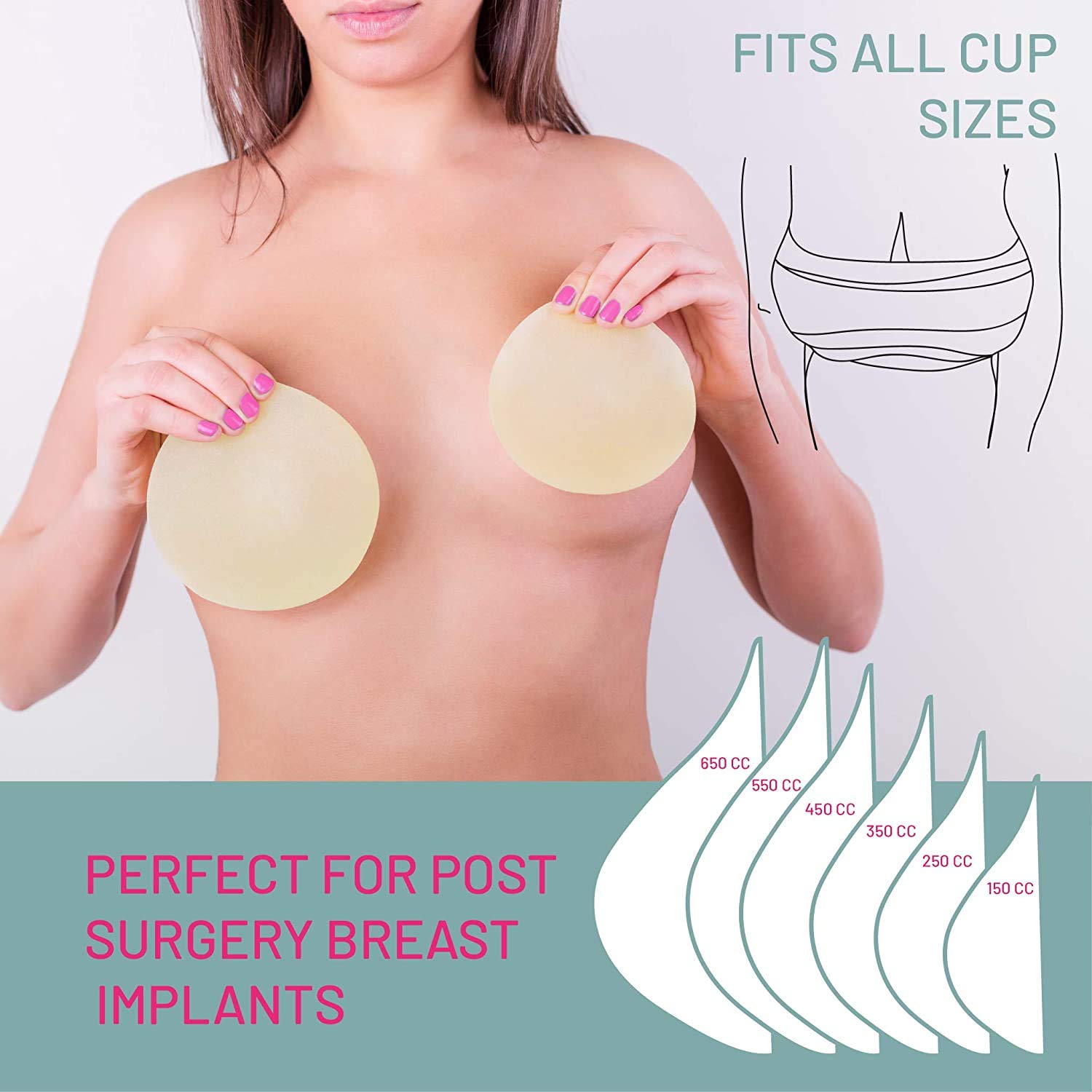 Everyday Medical Breast Implant Stabilizer Band I Post Surgery Breast Augmentation and Reduction Strap I Chest Belt I Breast Support Bandage I One Size Fits All