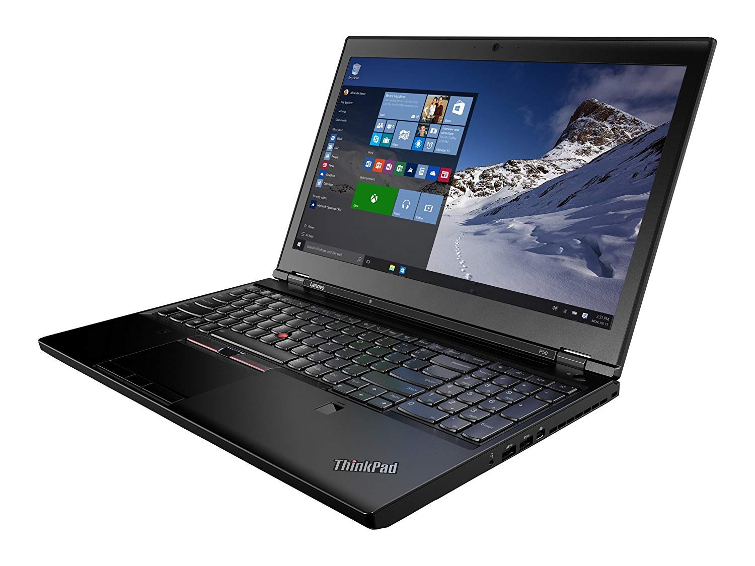 Lenovo ThinkPad P50 15.6 FHD Laptop, Core i7-6700HQ 2.6GHz, 16GB RAM, 240GB Solid State Drive, Windows 10 Pro 64bit (Renewed)