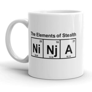 crazy dog t-shirts element of stealth mug funny ninja coffee cup - 11oz