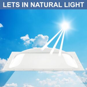 RecPro RV Skylight | Opaque | 14" x 22" | Camper Skylight | Food Truck Skylight