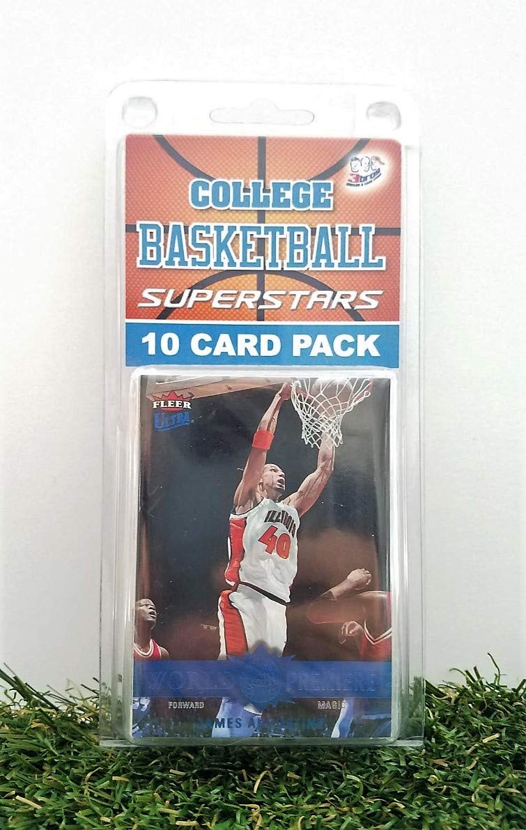 Illinois Fightin Illini- (10) Card Pack College Basketball Different Illini Superstars Starter Kit! Comes in Souvenir Case! Great Mix of Modern & Vintage Players for the Ultimate Illini Fan! By 3bros