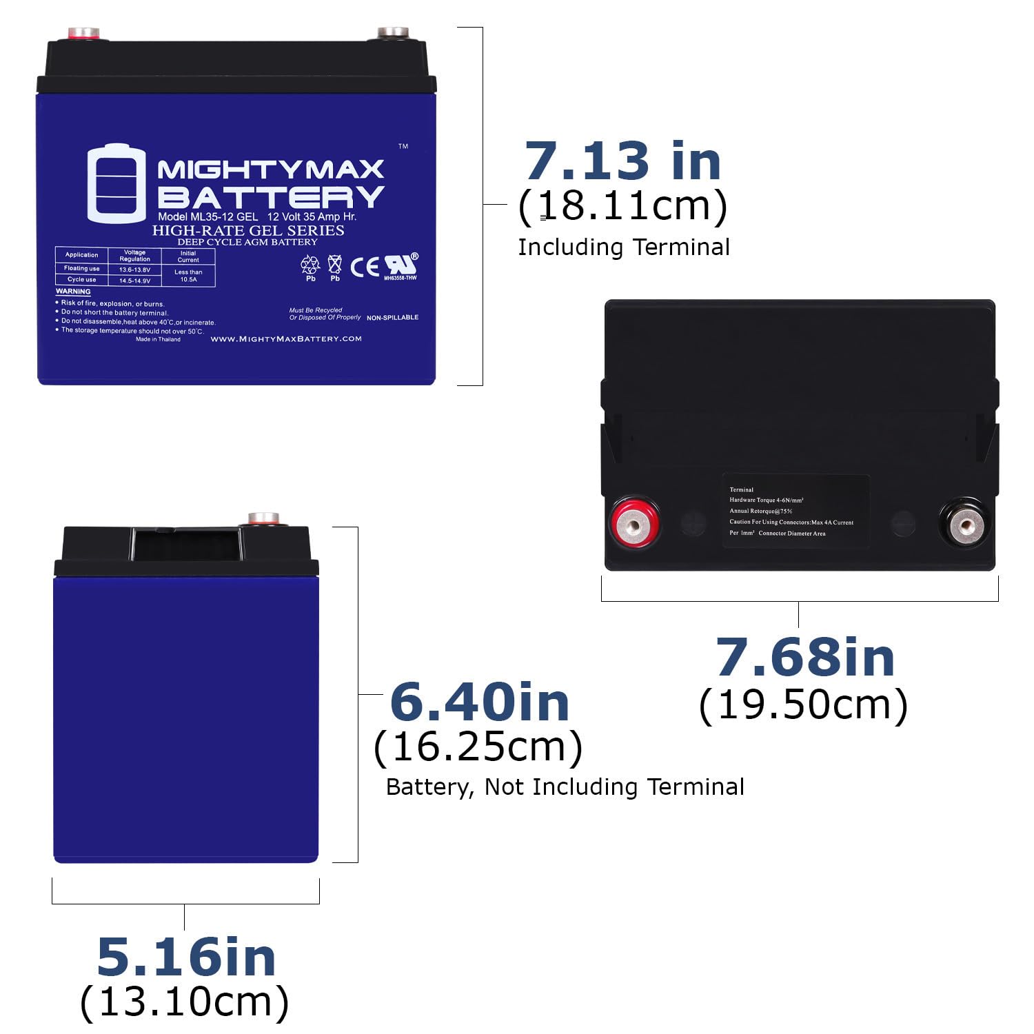 Mighty Max Battery 12V 35AH Gel Battery Replacement for Toro Time Cutter SS4200 Mower