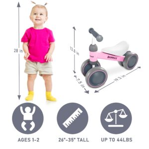 BAMMAX TykeBike® Ride On Toy | Baby Balance Bike for Toddlers 1-2 Years | Lightweight Steel Kids Bike with Easy Glide Wheels & Safer Steering | Indoor/Outdoor Use