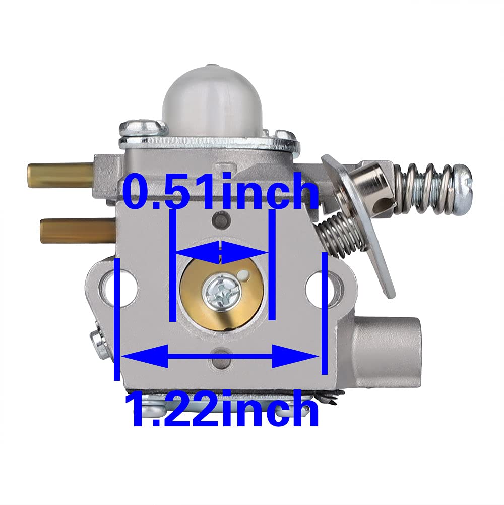 Anzac SRM2400 Carburetor for Echo GT-2400 SRM-2400 SRM-2410 PE-2400 PPT-2400 PP-1250 SRS-2400 TT-24 SHC-2401 HCA-2400 Trimmer Replace WT-424 12300052133