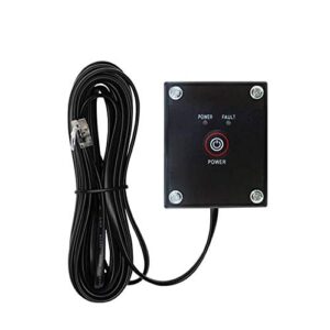 giandel power inverter remote on/off switch with 30 ft cable push button mountable remote switch