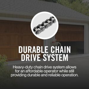 Genie Chain Drive 550 Garage Door Opener, Heavy Duty Chain Drive Opener, Model 2035-TKO