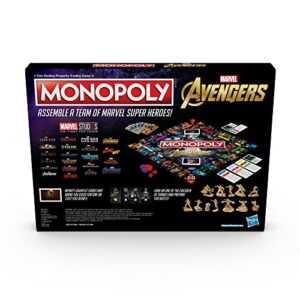 Hasbro Gaming Monopoly: Marvel Avengers Edition Board Game, Ages 8 and Up