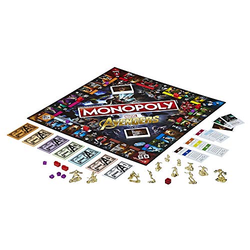 Hasbro Gaming Monopoly: Marvel Avengers Edition Board Game, Ages 8 and Up