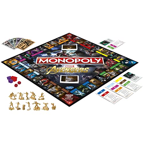 Hasbro Gaming Monopoly: Marvel Avengers Edition Board Game, Ages 8 and Up