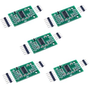 stemedu 5pcs hx711 load cell amplifier a/d 24 bits precision breakout board dual-channel weighing sensors converter modules for arduino for raspberry pi