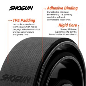 Shogun Yoga Wheel Roller for Back Pain Relief - Back Roller Wheel Stretching Device for Back Pain Relief - Back Cracking Wheel Perfect for Spine Stretching, Improved Flexibility & Mobility