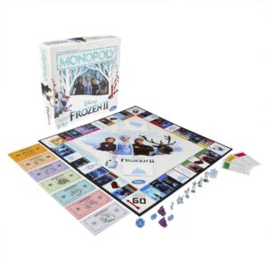 Monopoly Game: Disney Frozen 2 Edition Board Game for Ages 8 and Up