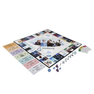 Monopoly Game: Disney Frozen 2 Edition Board Game for Ages 8 and Up