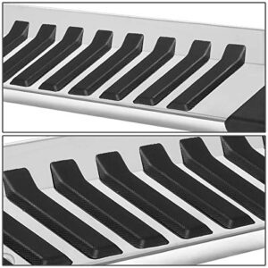 Auto Dynasty 6 Inches Side Step Nerf Bar Running Boards Compatible with Ford F150 Crew Cab 04-14, Stainless Steel, Silver Painted Finish