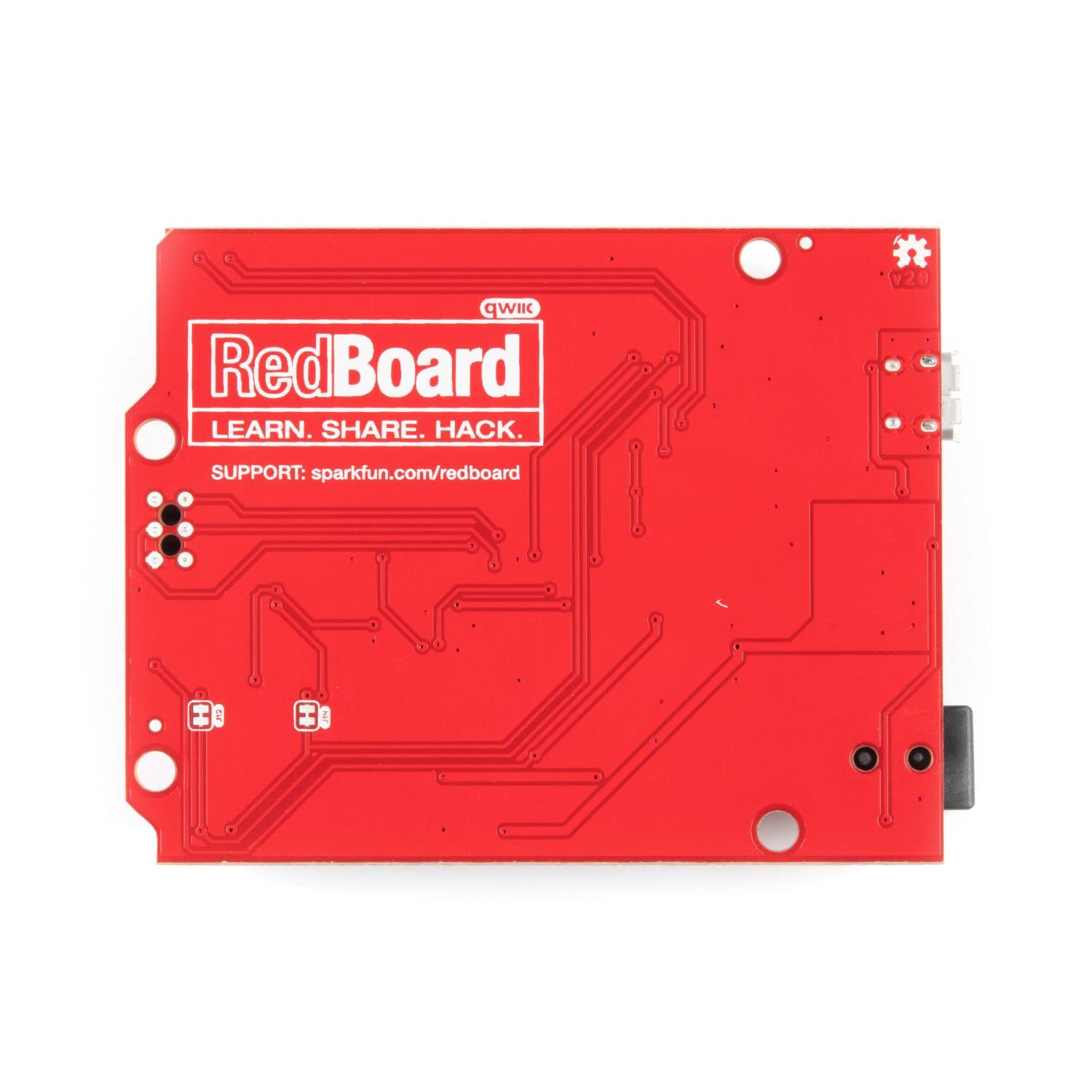 SparkFun RedBoard Qwiic ATMega328P compatible with Arduino board w/ Qwiic Connector and CH340C Serial-USB Converter IC Breadboardable R3 footprint microcontroller Improved reset button