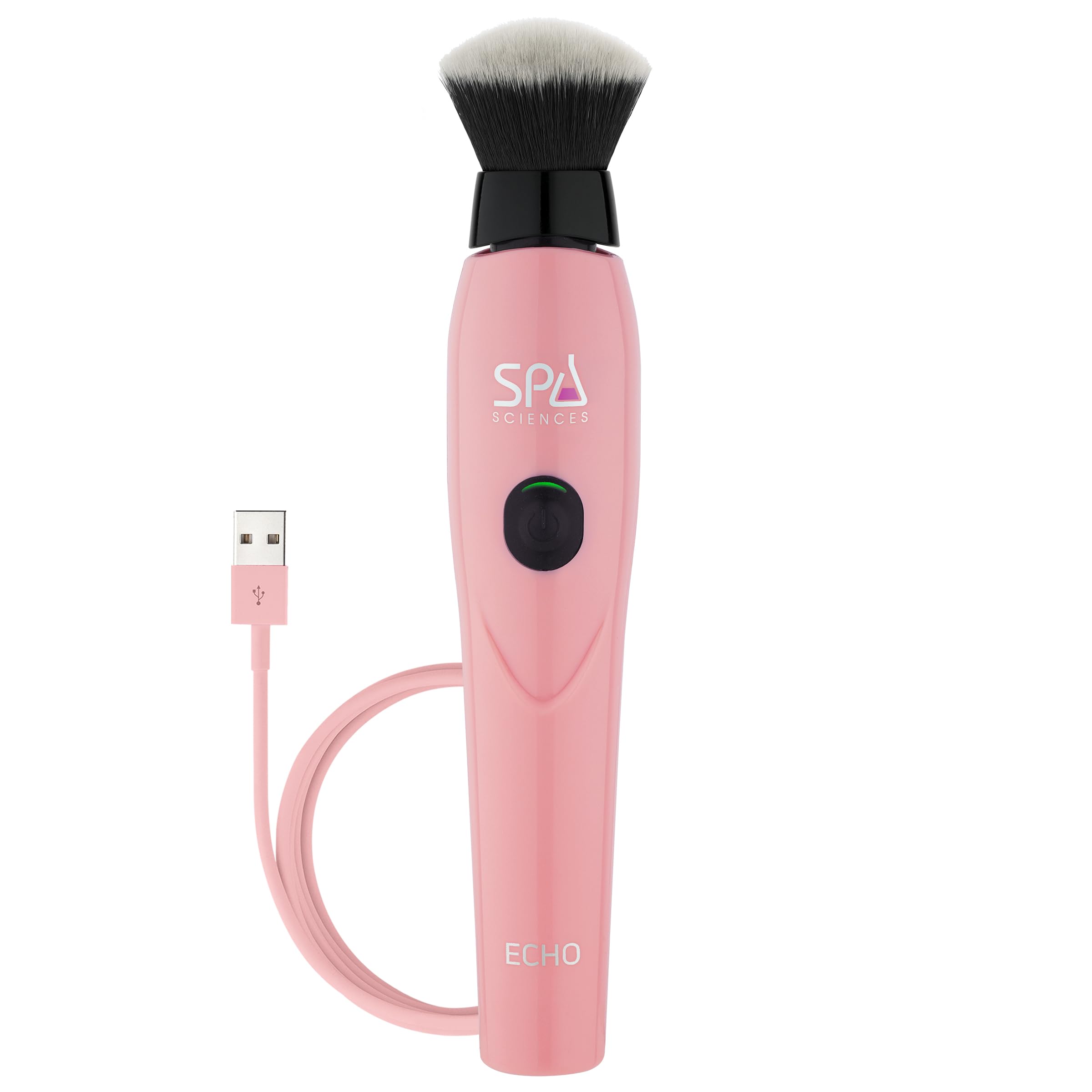 Spa Sciences ECHO - Makeup Brush for Flawless Blending, Contouring, Highlight & Airbrush Finish - 3 Speeds - Rechargeable