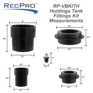 RecPro Universal RV Holding Tank Installation Fittings Kit Made in America