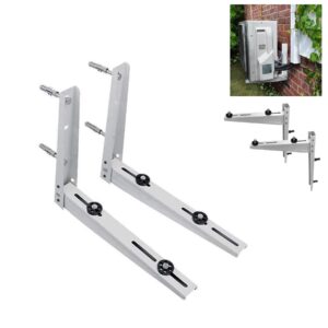 lbg products universal heavy duty outdoor wall mounting bracket for ductless mini split air conditioner condenser unit,heat pump systems, support up to 350lbs( 9000-36000btu)