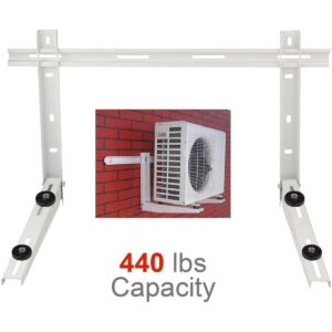 AC Parts Mini Split Air Conditioner Bracket, Wall Mounting Support Brackets for 9000 BTU - 36000 BTU Ductless AC Condenser Units,Support up to 440lbs, Heavy Duty