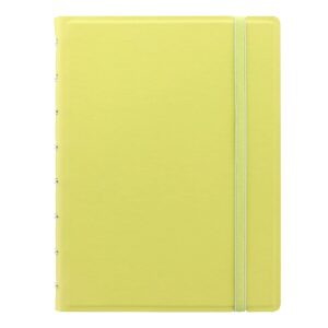 Filofax Refillable Notebook, A5 Size, Classic Pastels Collection, Dotted Paper, 8.25" x 5.75", Lemon (B115082U)