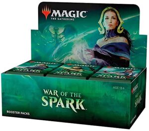 magic: the gathering war of the spark booster box | 36 booster packs | planeswalker in every pack