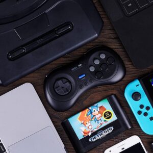 8Bitdo M30 Bluetooth Controller for Switch, Windows and Android, 6-Button Layout for SEGA’s Classic Games (Black)