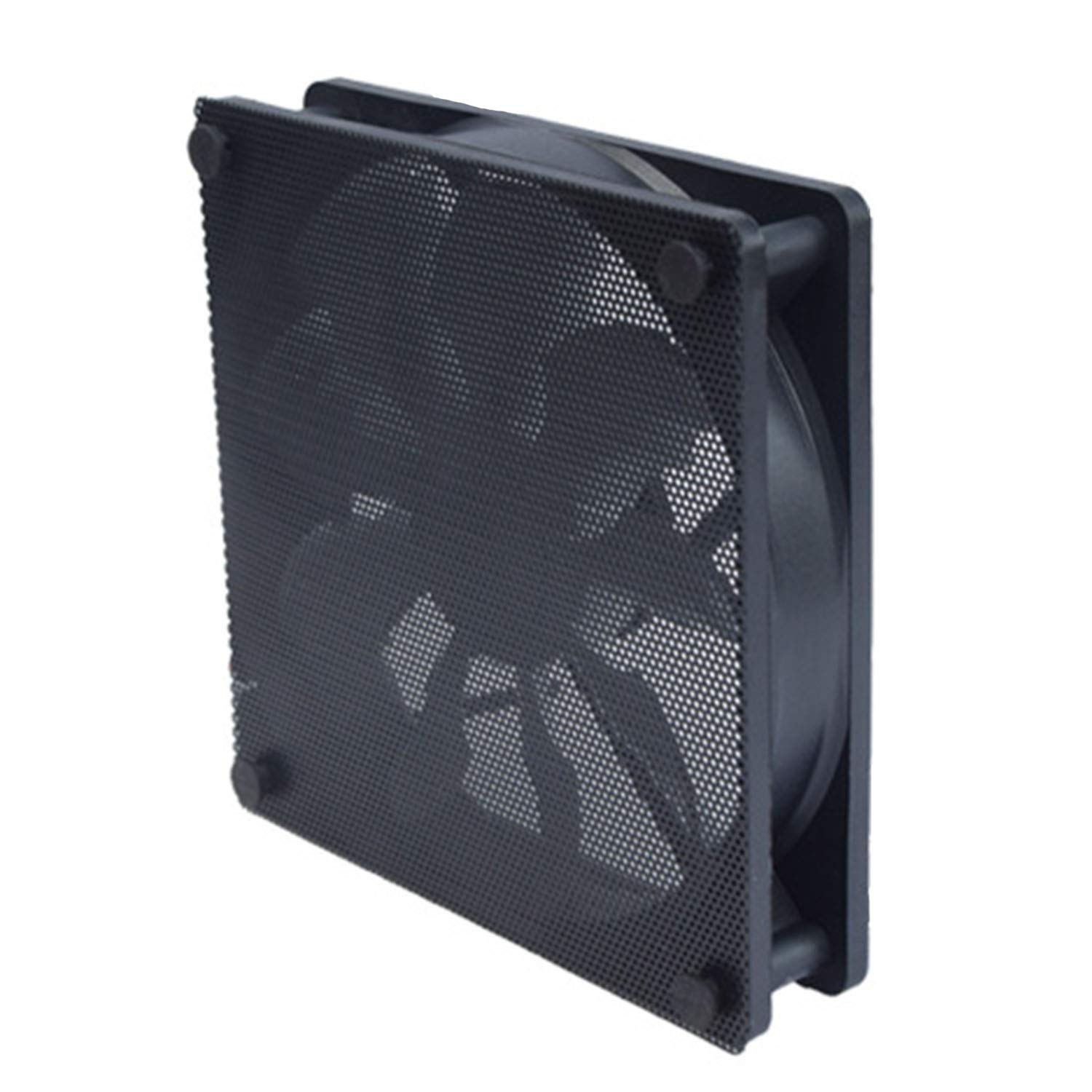 Maxmoral 5pcs 8cm PC Fan Dust Filter Black PVC Dustproof Mesh Cover Guard for Computer Cooler Fan Case