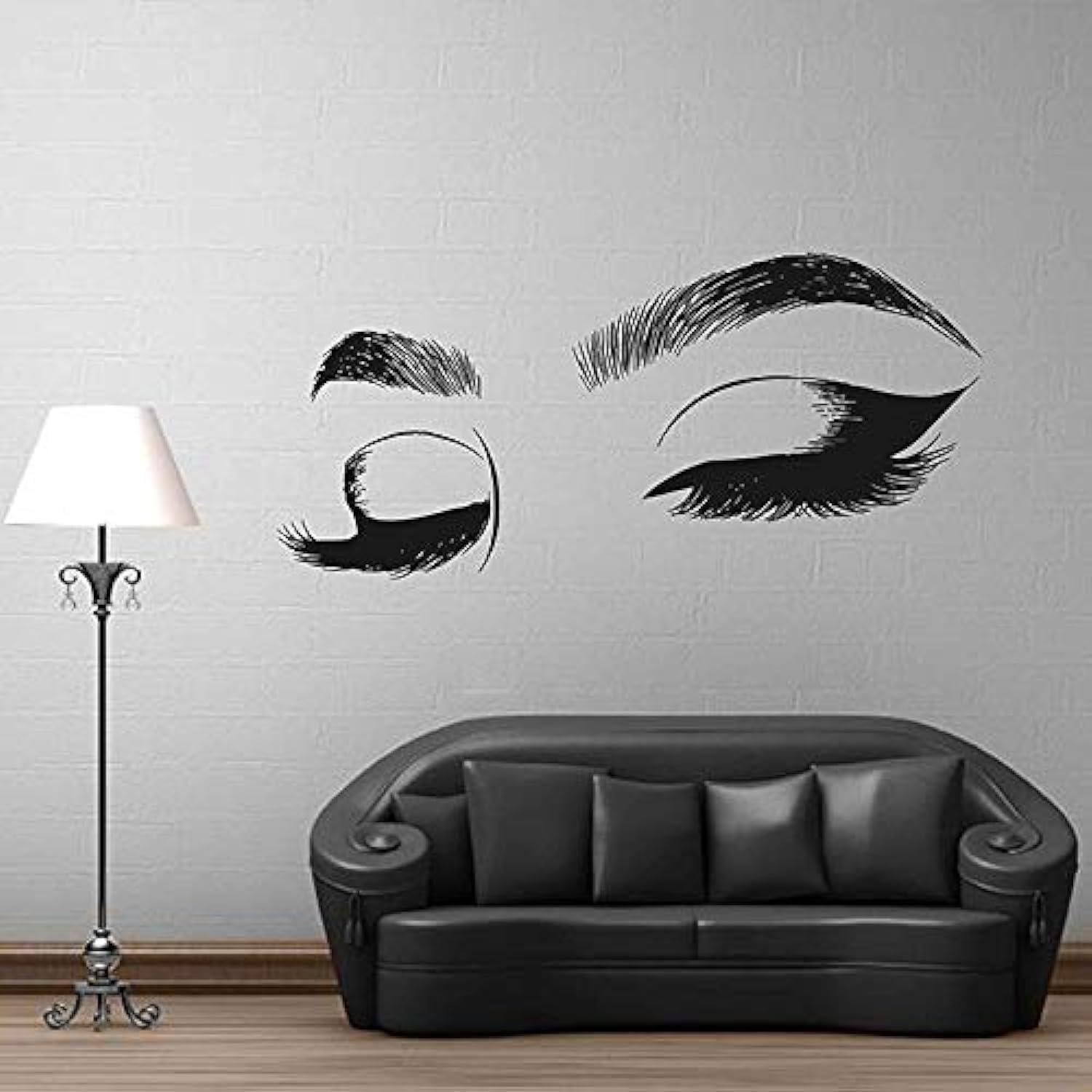 DXLING Beauty Salon Quote Wall Decal Stickers Make Up Store Home Decoration Murals (LC555 Black)