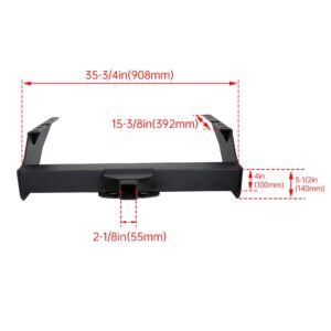 ECOTRIC Class 5 Trailer Hitch 2" Receiver Compatible with Ford 1999-2016 F-250/F-350 Super Duty 2008-2015 F-450 Super Duty 17000 lbs Replace for Part Number 15410