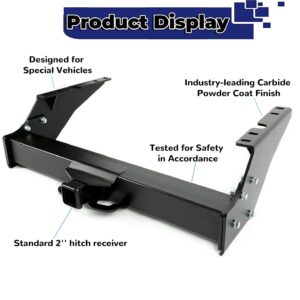 ECOTRIC Class 5 Trailer Hitch 2" Receiver Compatible with Ford 1999-2016 F-250/F-350 Super Duty 2008-2015 F-450 Super Duty 17000 lbs Replace for Part Number 15410