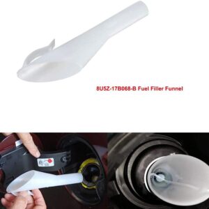 𝟮𝟬𝟮4 𝙐𝙋𝙂𝙍𝘼𝘿 8U5Z17B068B Fuel Filter Funnel Tube for Compatible with Focus Mercury Lincoln, 8U5A17B068AD 8U5Z17B068A Fuel Filling Tank Supply Gas Cap Funnel Tube White Spout