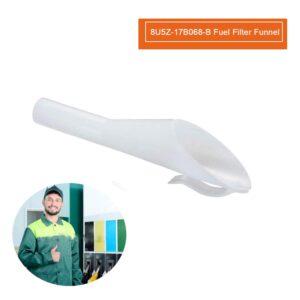 𝟮𝟬𝟮4 𝙐𝙋𝙂𝙍𝘼𝘿 8U5Z17B068B Fuel Filter Funnel Tube for Compatible with Focus Mercury Lincoln, 8U5A17B068AD 8U5Z17B068A Fuel Filling Tank Supply Gas Cap Funnel Tube White Spout