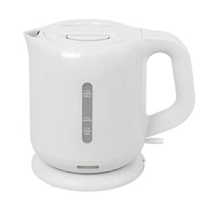 yamazen electric kettle 1.0l boiling automatic off function with white dke-100 (w)