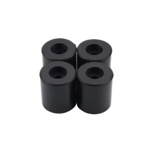 FYSETC Ender 5 Plus Bed Columns, 4Pcs 3D Printer Ender 3 S1 Pro Solid Bed Mounts, Height 18mm 0.7inch OD 0.63inch Stable Heat-Resistant Buffer for Ender 5 Pro Ant A8 Wanhao D9 Prus i3 Meg pro-Black