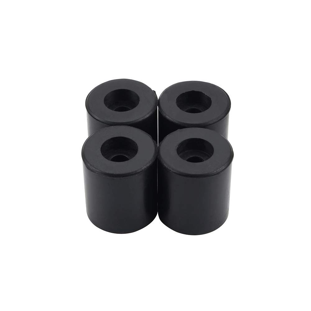 FYSETC Ender 5 Plus Bed Columns, 4Pcs 3D Printer Ender 3 S1 Pro Solid Bed Mounts, Height 18mm 0.7inch OD 0.63inch Stable Heat-Resistant Buffer for Ender 5 Pro Ant A8 Wanhao D9 Prus i3 Meg pro-Black