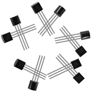 eiechip® 10pcs 18b20 ds18b20 to-92 3 pins wire digital thermometer temperature ic sensor