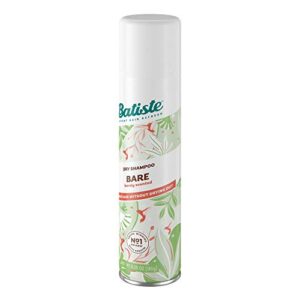 Batiste Dry Shampoo, Bare Fragrance, Refresh Hair and Absorb Oil Between Washes, Waterless Shampoo for Added Hair Texture and Body, Dry Shampoo Bottle 6.35 Oz(Pack of 1)