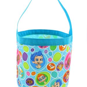 Bubble Guppies Boys Girls Collapsible Nylon Gift Basket Bucket Tote Bag (One Size, Blue)