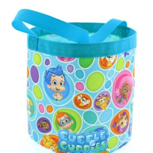 Bubble Guppies Boys Girls Collapsible Nylon Gift Basket Bucket Tote Bag (One Size, Blue)