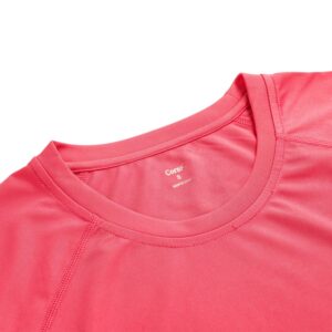 Women's UPF 50+ UV/Sun Protection Long Sleeve T-Shirt(2XL,Pink)