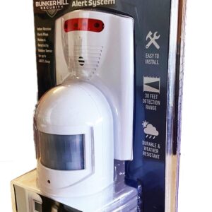 Bunkerhhill Wireless Motion Sensor Driveway Alert System 30 ft 40 Degrees