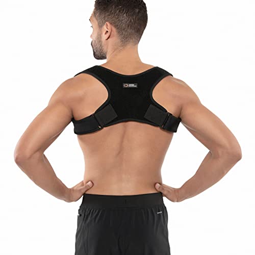 Copper Compression Posture Corrector for Men & Women - Adjustable Copper Infused Orthopedic Brace for Pain Relief from Bad Posture, Slumping - Targets Upper Back, Shoulders, Neck, Clavicle