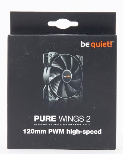 Be quiet! Pure Wings 2 120mm PWM high-Speed, BL081, Cooling Fan, Black