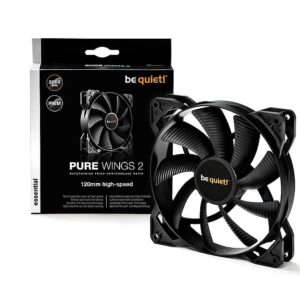 Be quiet! Pure Wings 2 120mm PWM high-Speed, BL081, Cooling Fan, Black