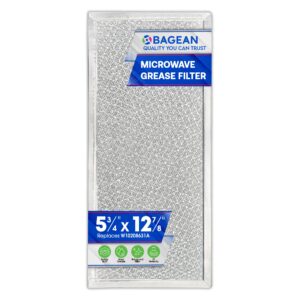 Microwave Filter Replacement 5.78" x 12.91" Fits W10208631A Whirlpool Microwave Filter - Aluminum Mesh Screen Grease Filter - Freshens and Filters Kitchen Air in Over the Range Oven Vent Fan