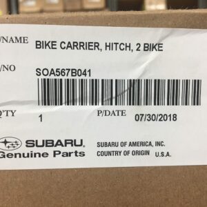 Subaru Hitch Mount Bike Rack Carrier for Forester Ascent Crosstrek Outback - SOA567B041 - SOA567B042 - Genuine OEM