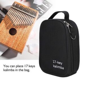 Dilwe Kalimba Bag, 17Keys Portable Kalimba Case Thumb Finger Piano Storage Shoulder Bag Handbag Box, Thumb Piano Bag Kalimba Storage Bag Musicial Instrument