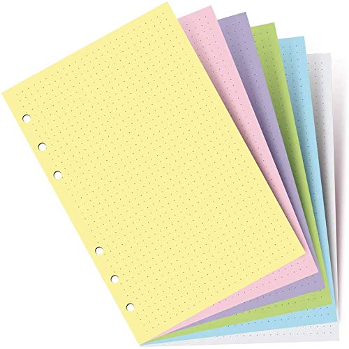 Filofax B122018 Notebook Refill, Pocket Size, Pastel colors, Dotted Paper