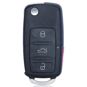 Beefunny 315MHz ID48 Chip 1K0 959 753H Replacement Complete Remote Key 3+1 Button for Volkswagen (1)