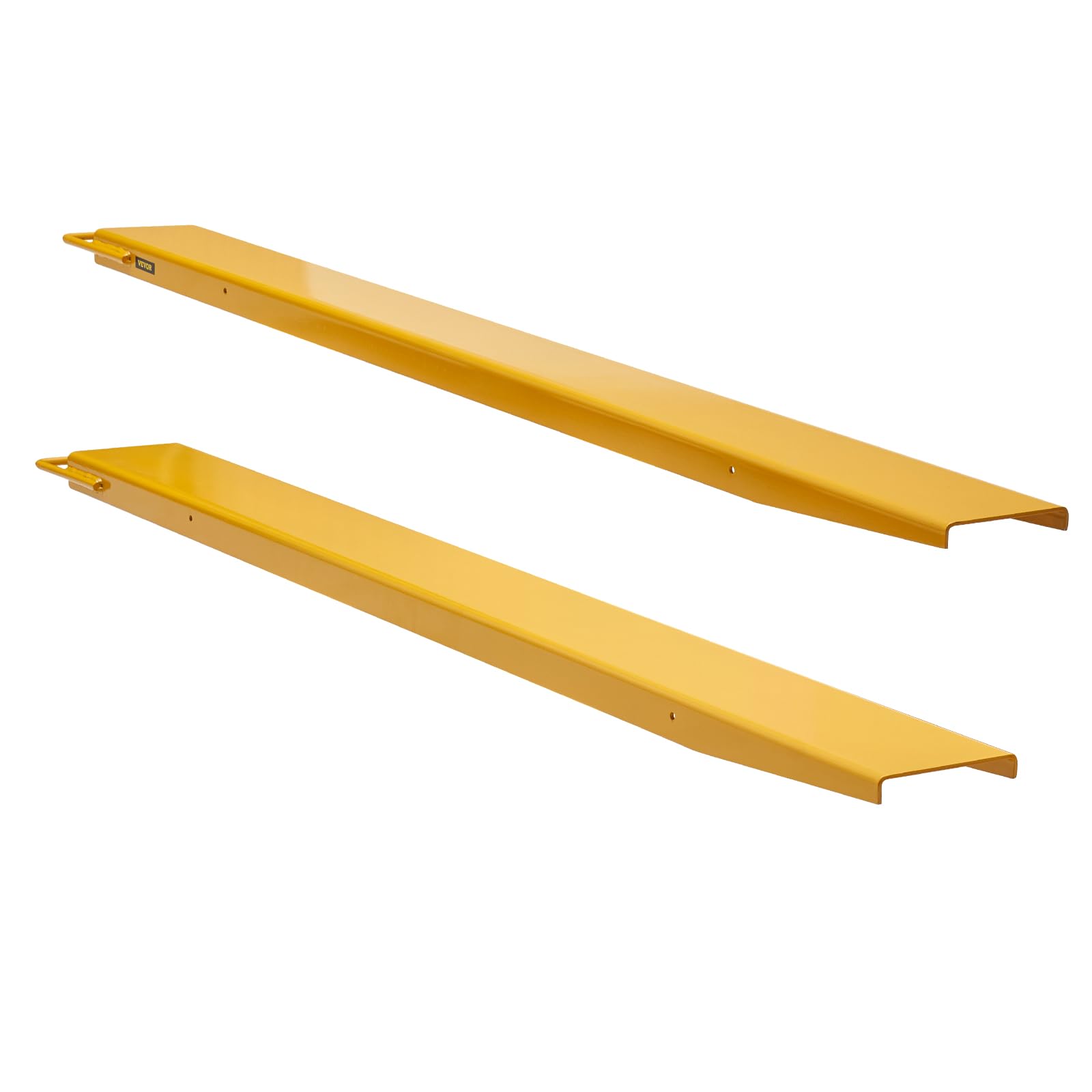 BestEquip Pallet Fork Extension 72 Inch Length 4.5 Inch Width, Heavy Duty Alloy Steel Fork Extensions for forklifts, 1 Pair Forklift Extension, Yellow